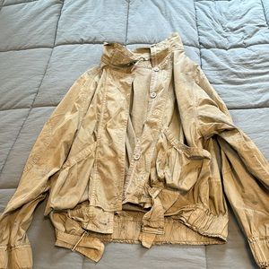 FREE PEOPLE windbreaker (splatter design print)